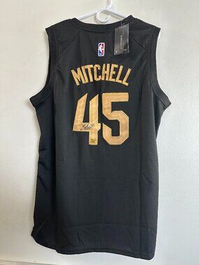 DONOVAN MITCHELL SIGNED CLEVELAND CAVS AUTOGRAPHED NIKE JERSEY W/COA - XL - 789